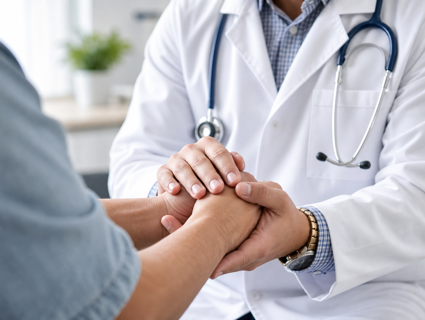 Doctor providing compassionate patient care